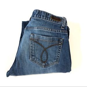 Calvin Klein Low Rise Stretch Straight Leg Jeans